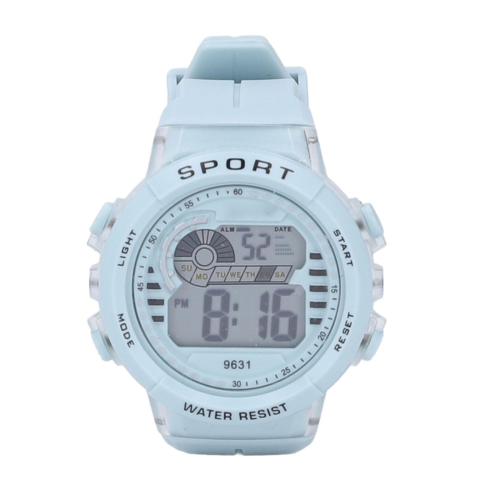 Kids Watch 5 To 17 Years Old Boys Girls Chronograph 7 Colors LED 50M Waterproof Alarm Calendar