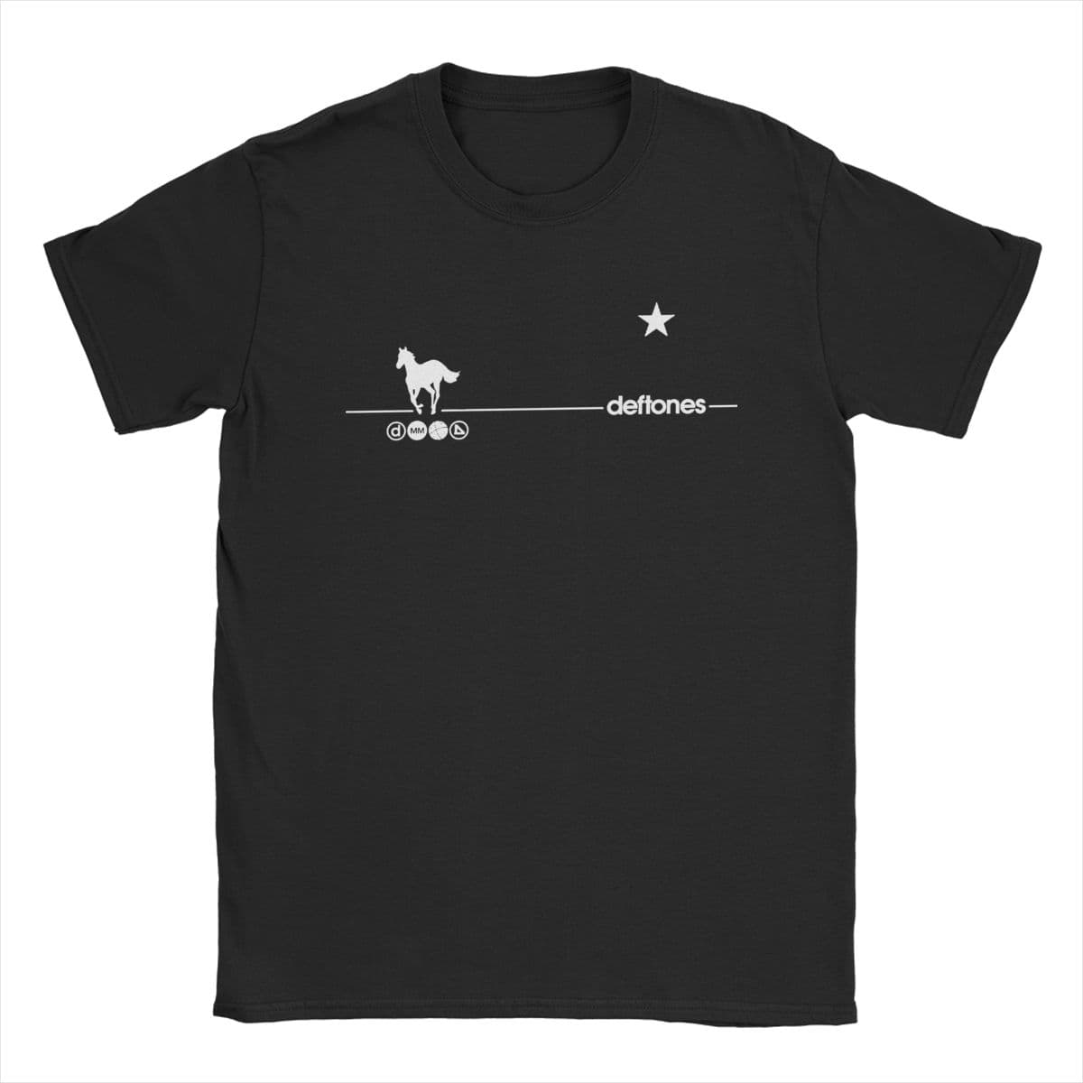 Deftones Rock Ohms White Pony Outfit Shirts Men Women metal Casual Cotton Classic Tees XXXL black