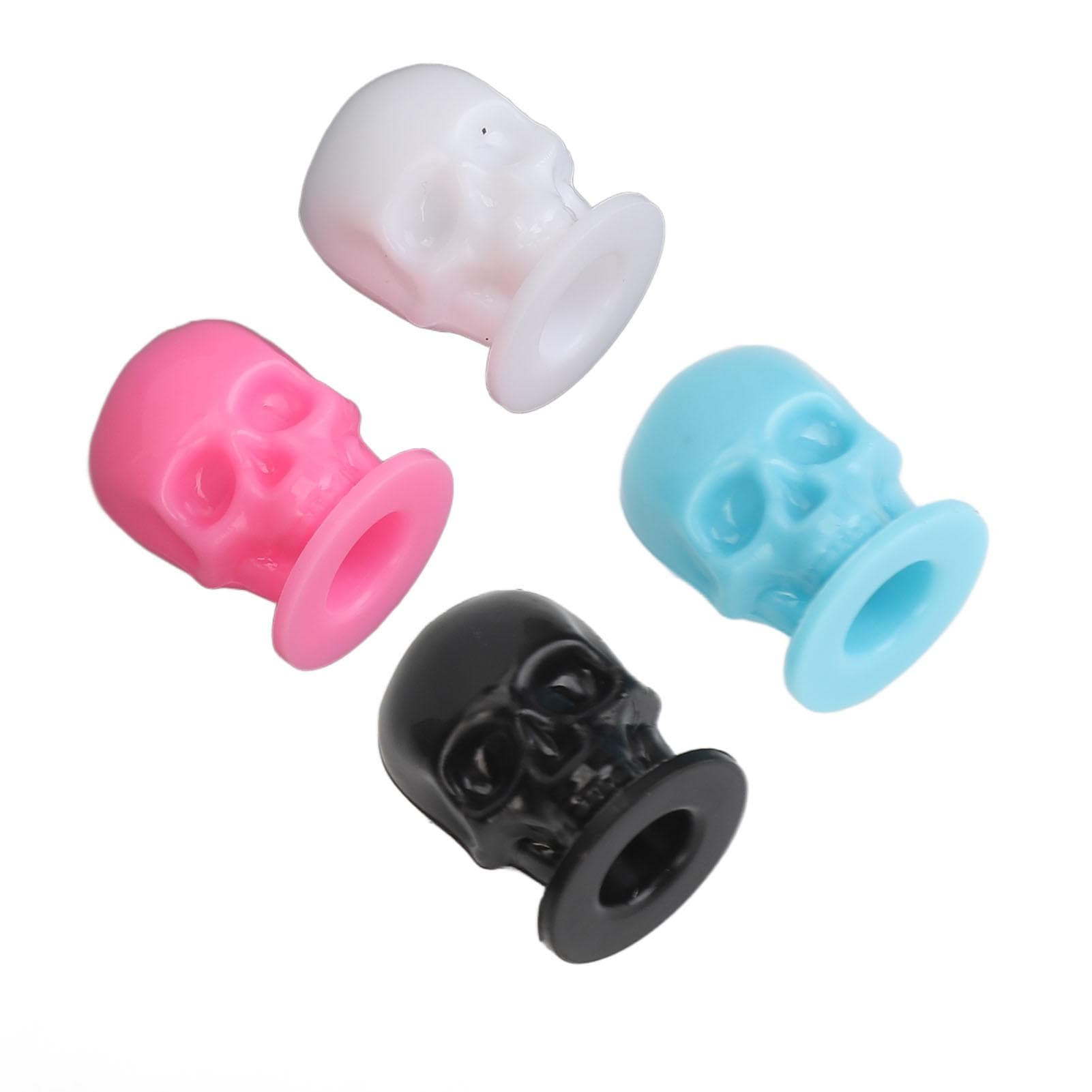 800pcs Tattoo Ink Cups Skull Shaped 4 Colors Stable Base Thickened Disposable Microblading Pigment