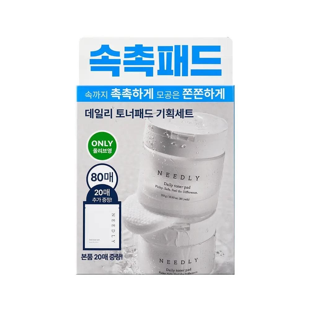 NEEDLY Daily Toner Pad Set (80 Pads + 20 Pads)