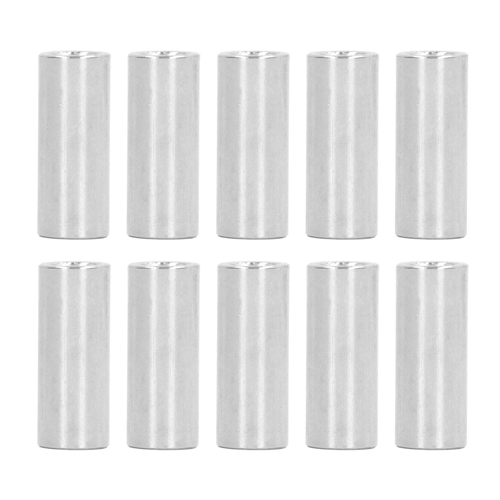 10 Pcs Round Connector Nut M8x1.25 L30mm Stainless Steel Coupling Nuts Threaded Sleeve Rod Kit