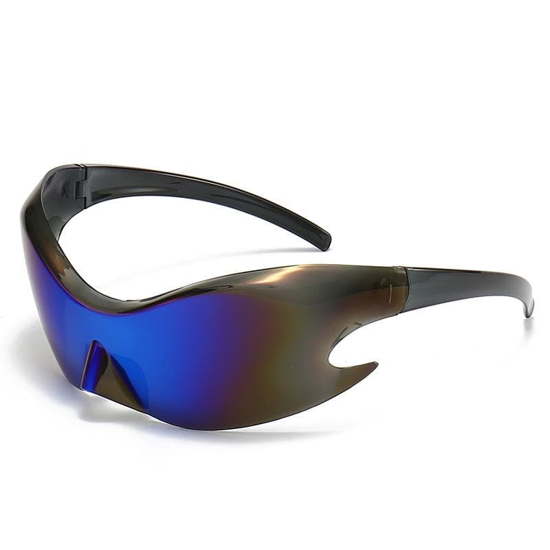 Classic Vintage Sun Glasses UV400 Men Women Unisex Future Tech Design Outdoor Cycling Sports Eyewear As shown in the figu