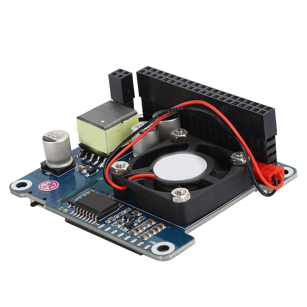 Expansion Board Cooling Fan Module for RPI 4B3B+ POE Ethernet Power Onboard Fan