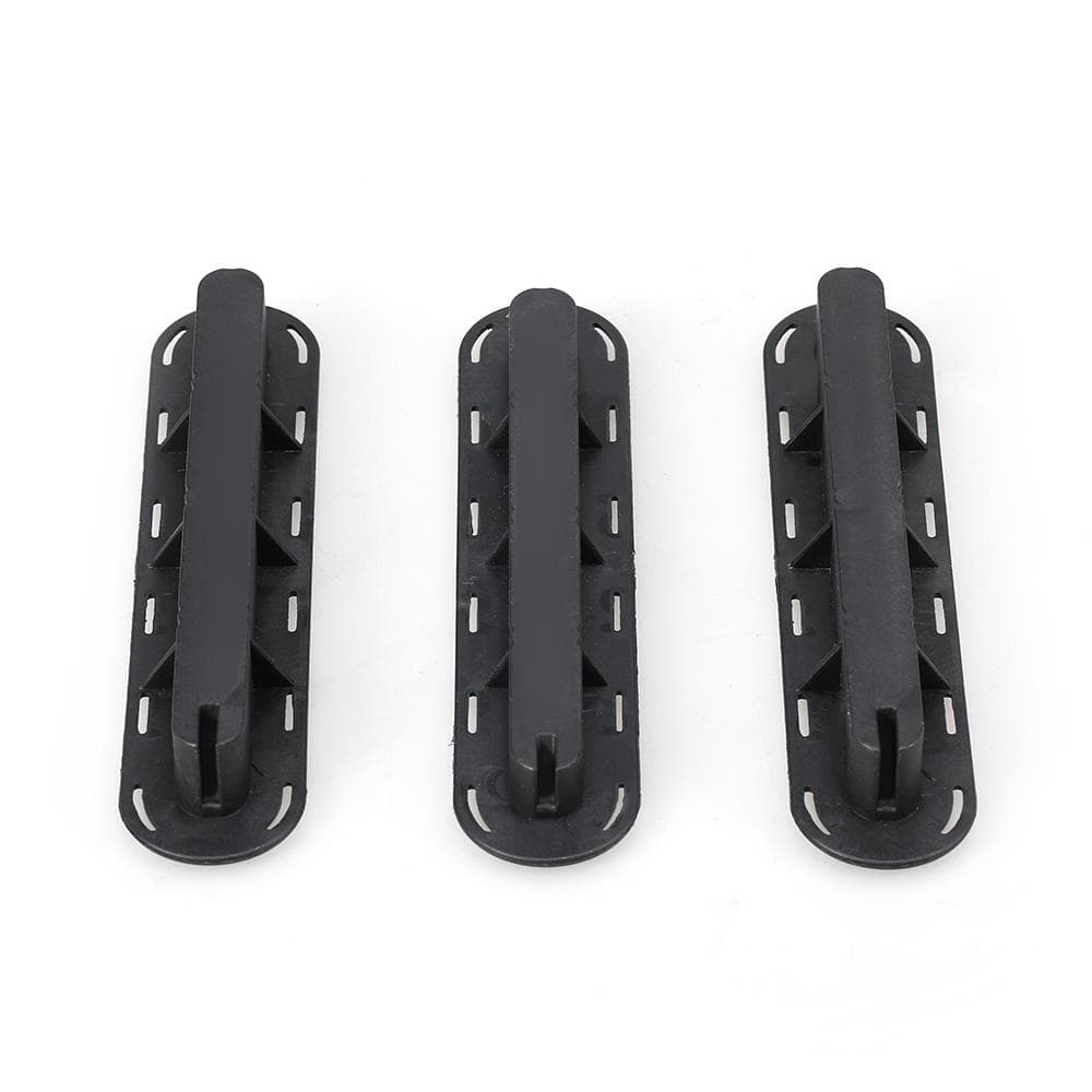 3 Pack Future Tri Fins Box Plugs Fin Base SUP Screw Surf Fins Plugs Set Extra Fin Key Fin Screws black
