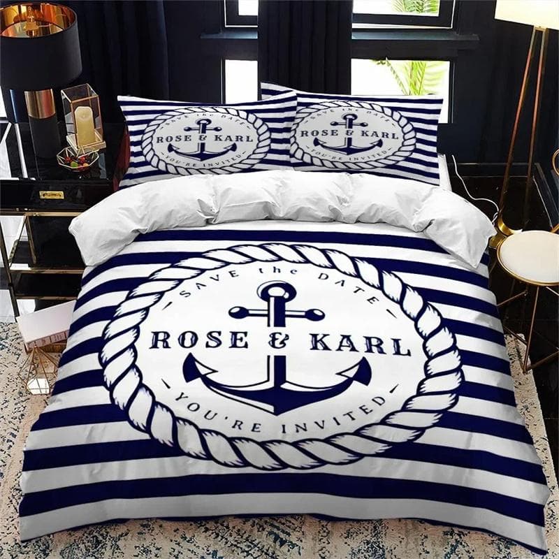 Nautical series All Season Duvet Cover Bedding Comforter sets Soft Quilt Cover and Pillowcases Single/Double/Queen/King 135x200cm 2pcs