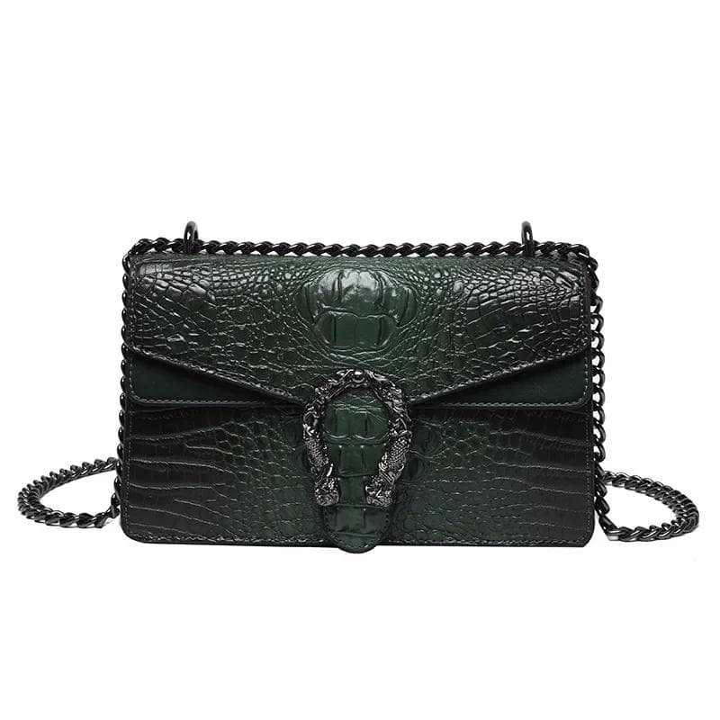 Luxury Handbags Crossbody Shoulder Bag for Women Snake Printed Leather Evening Clutch Chain Strap Purse