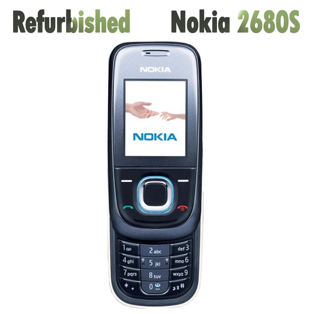 Refurbished Original Nokia 2680 Slide Mobile Phone With 1 SIM Simple Set black
