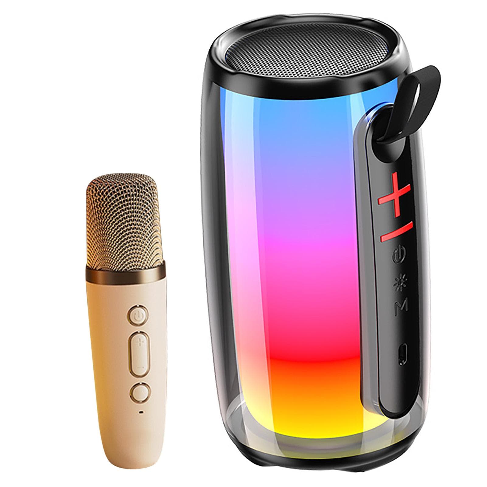 Bluetooth Karaoke Machine Multifunctional Wireless Portable Mini Bluetooth Speaker with Microphone