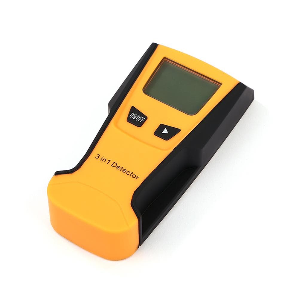 3 In 1 Metal Detector Find Metal Wood Studs Live Wire Detect Wall Scanner Electric Box Finder Wall Detector yellow