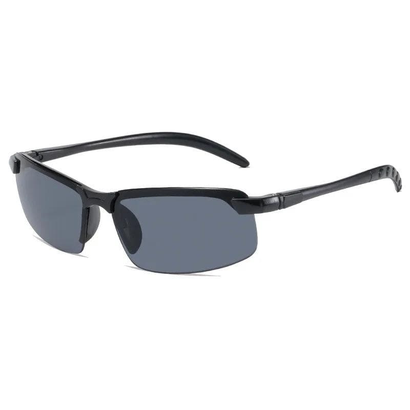 Men Night Vision Glasses for Driving Yellow Lens PC Frame Anti Glare Sunglasses Outdoor Nighttime Use