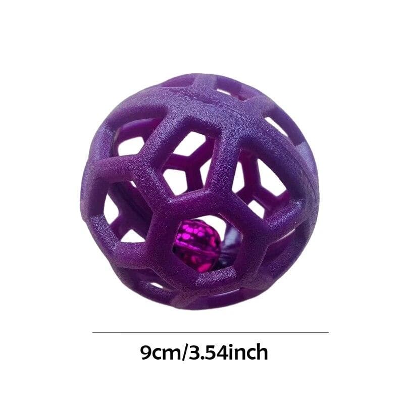 Dog Chew Ball Toy TPR Pets Interactive Training Toys for Small Large Dog Teeth Cleaning Molar Supplies Outdoor Pets Ball Toy purple