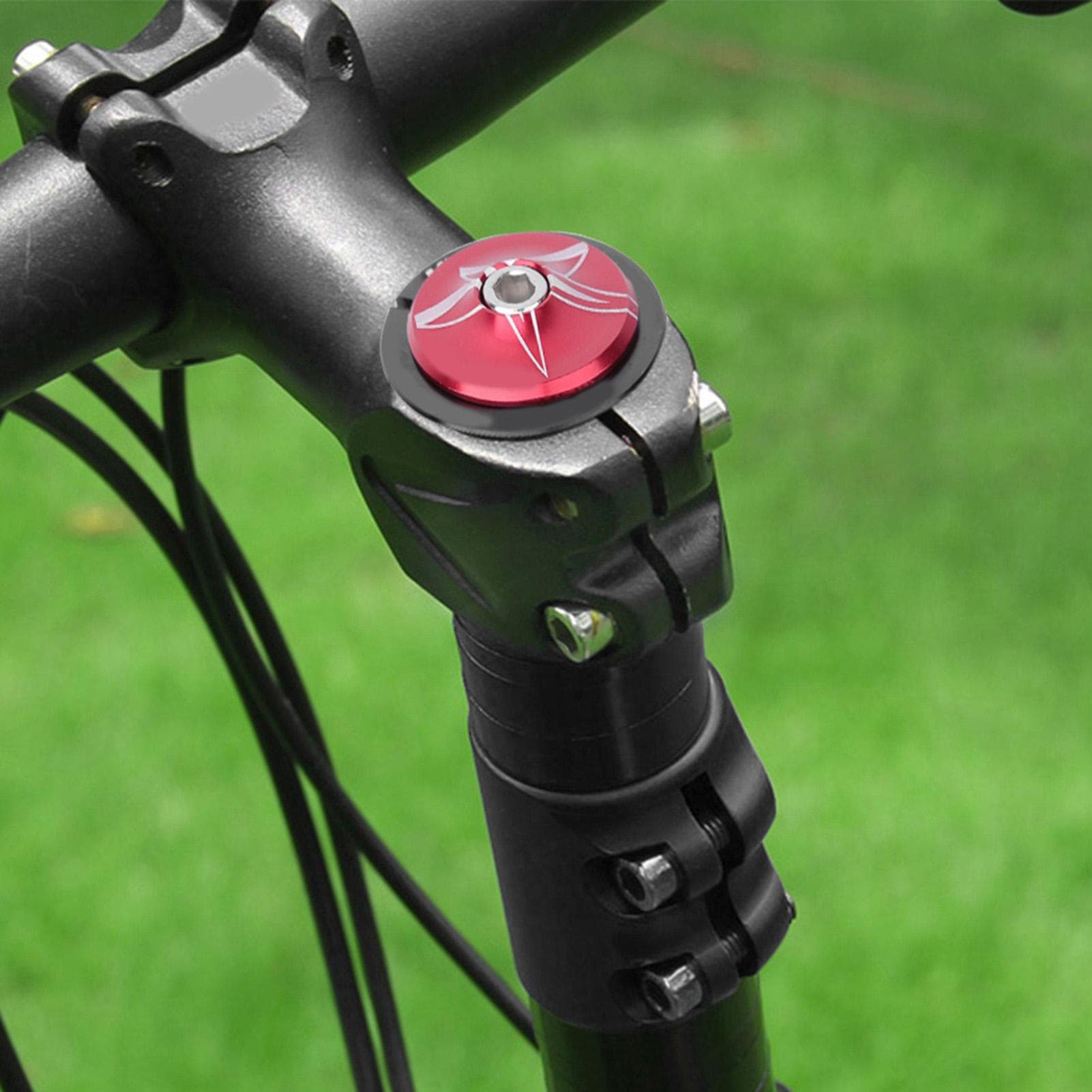 44mm56MM Aluminium Alloy Bike Front Fork Stem Headset Replacement Bicycle Accessory(red)