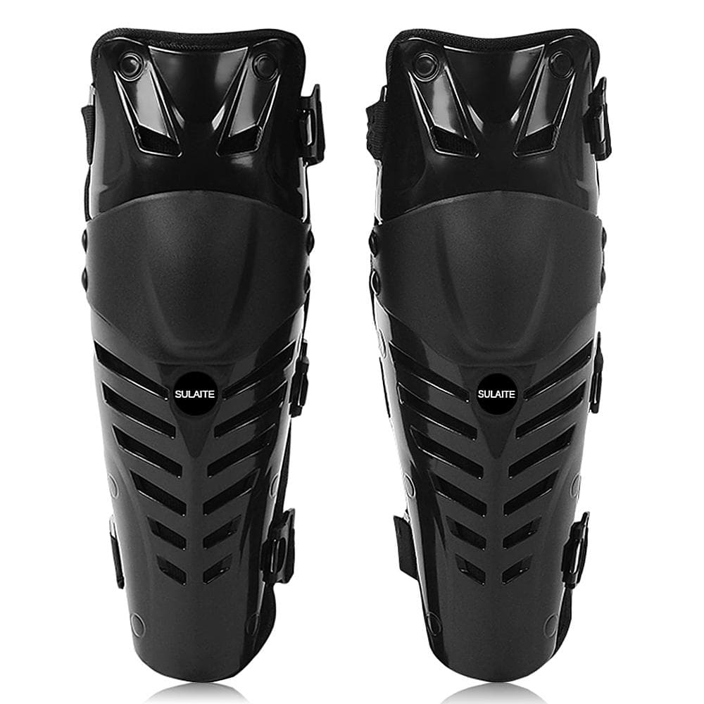 1 Pair Motorcycle Knee Pad Motor Racing Knee Protector Knee Guards Knee Cap Guard Braces black