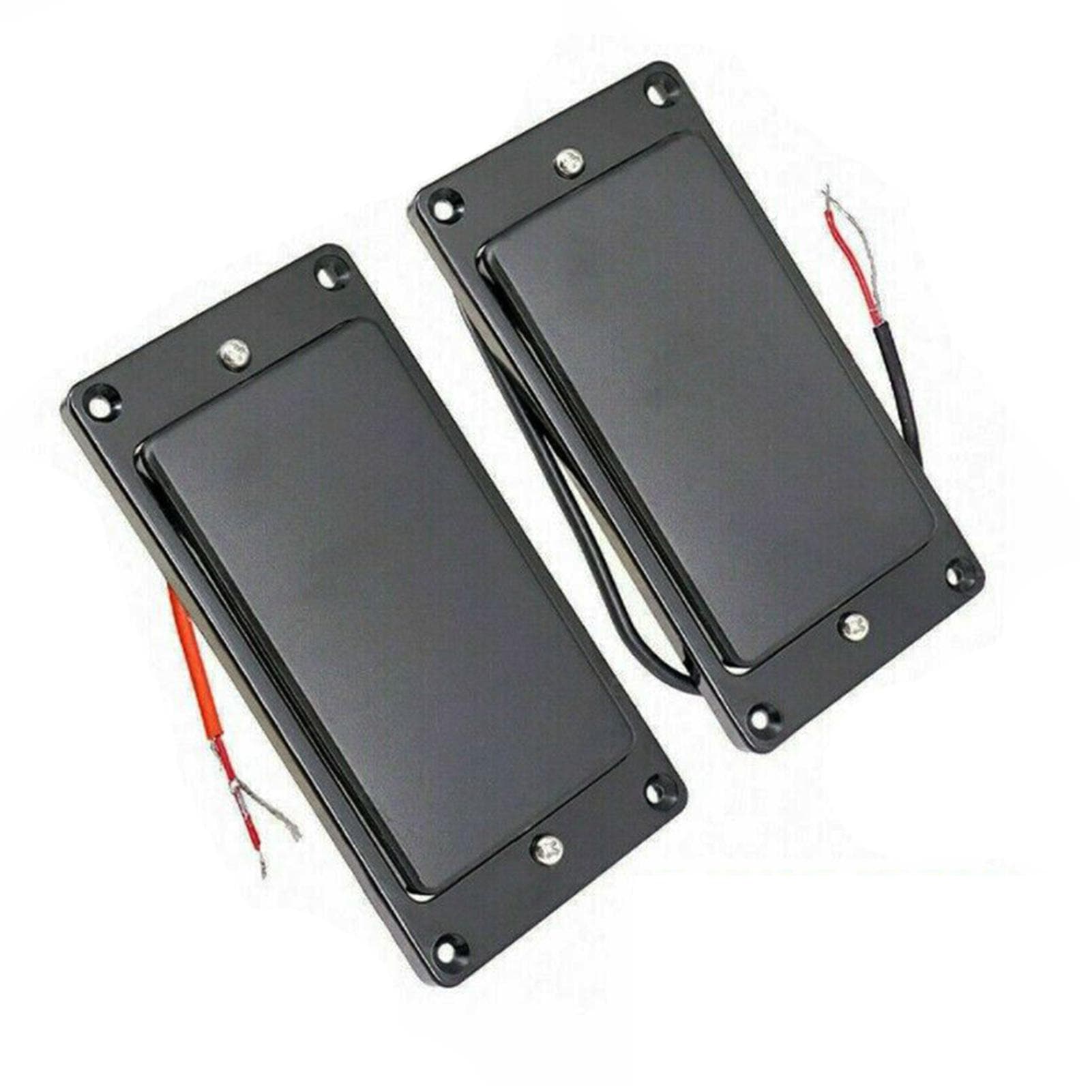 MX0310D 2Pcs Guitar Sealed Humbucker Pickups Double Coil Bridge & Neck Pickup Set for LP Electric black