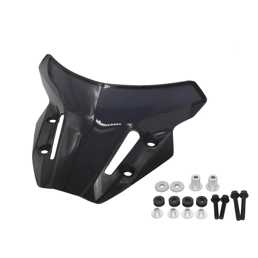 Motorcycle Windshield Front Windscreen Protector Air Wind Deflector Modification Accessory black