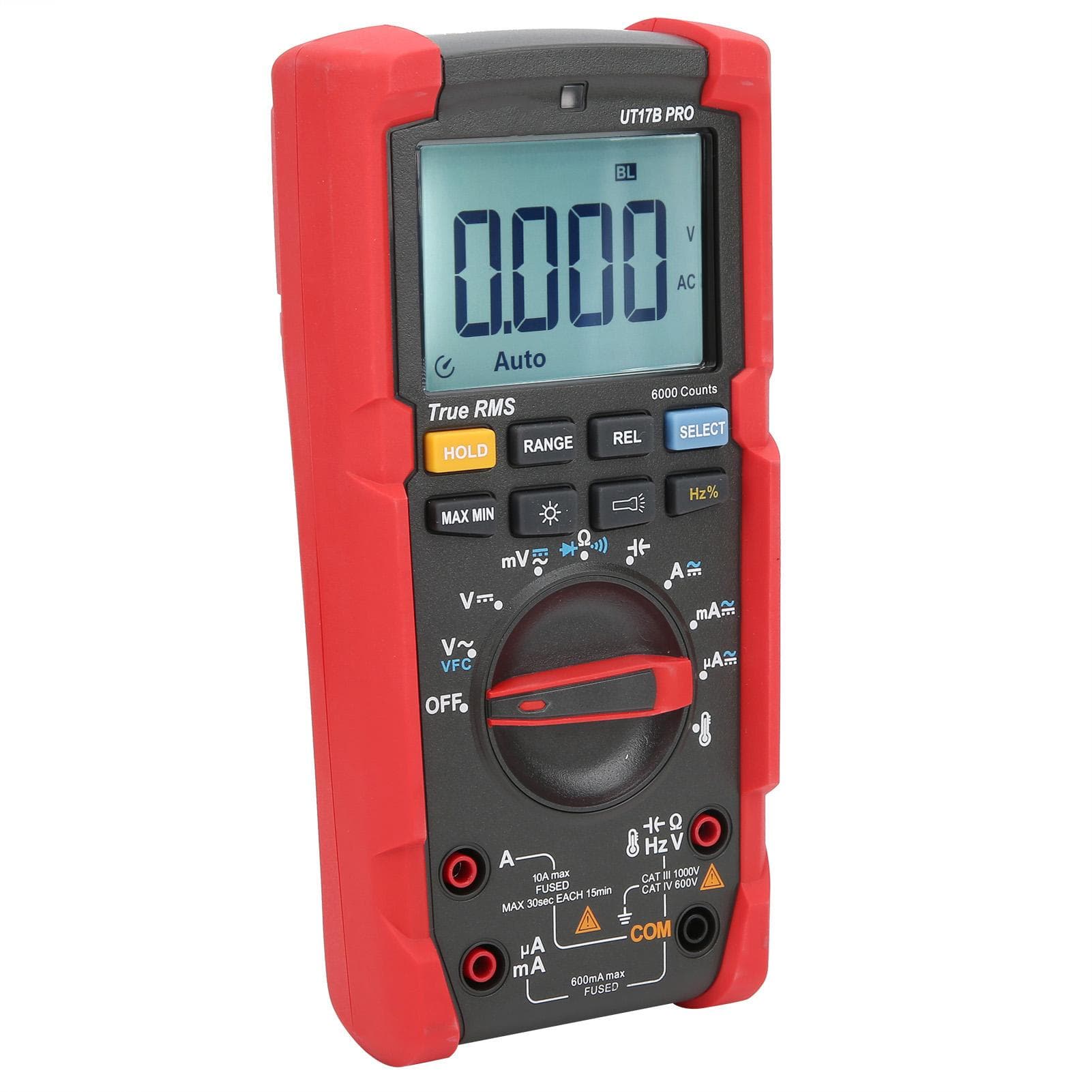 UT17B PRO Digital Multimeter True RMS ACDC Voltage Current Resistance Capacitance Tester