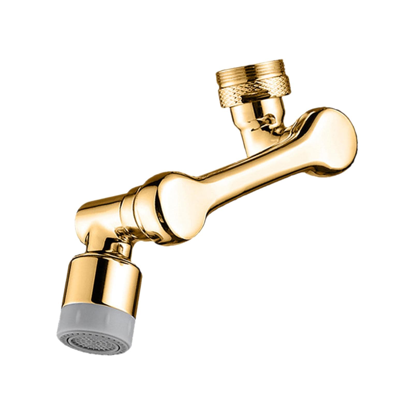 1080 degrees Swivel Faucet Extender With 2 Spray Modes Sink Rotating Faucet Extender Splashproof Faucet Type 2 gold