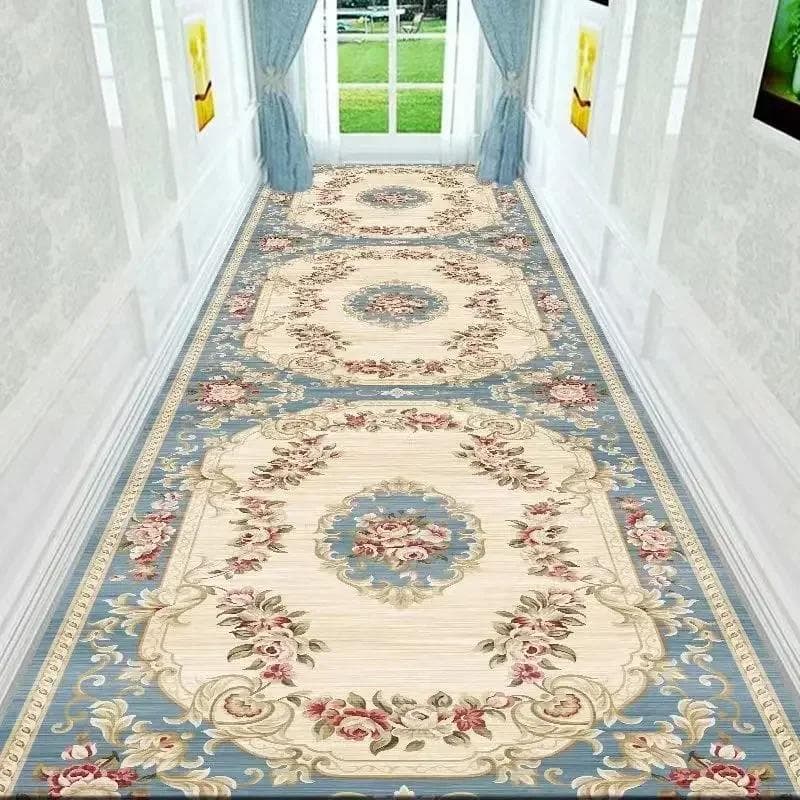 New Corridor Carpet Luxury Moroccan Flower Area Carpet Hall Long Corridor Corridor Carpet Wedding Decoration Channel Mat 80x200cm