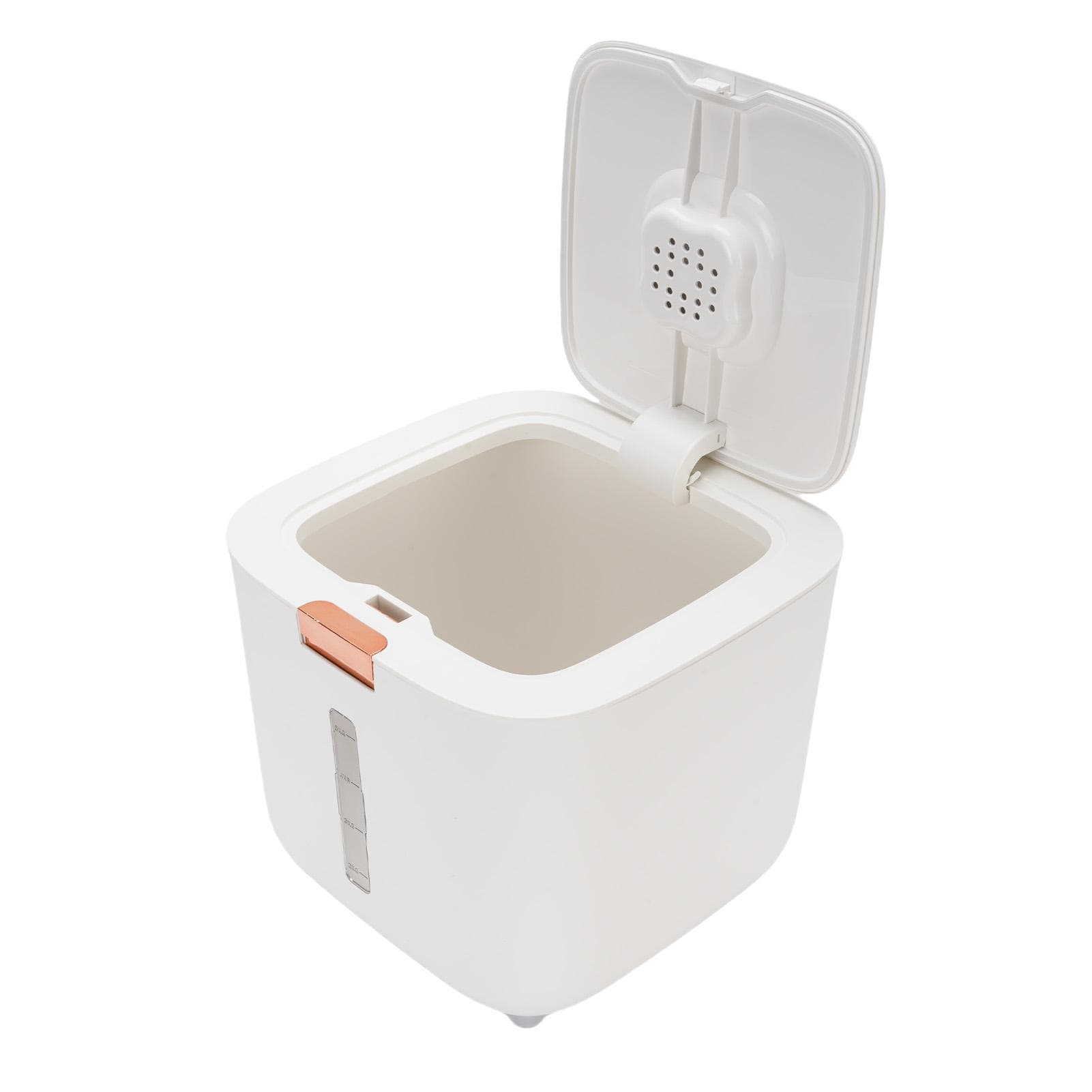 11 Lb Rice Dispenser Transparent Window One Tap Rice Storage Container with Cup Multipurpose L(for 6.5-9kg)
