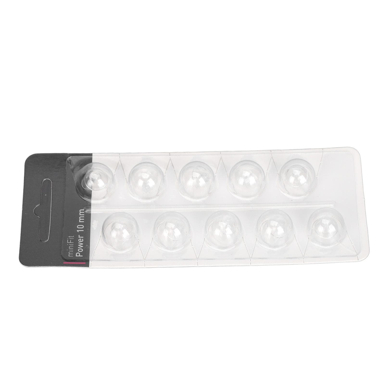 10PCS Sound Amplifier Click Sleeve Double Layer Closed Eardrum Head Sound Aid Domes Tips for 10mm / 0.39in Dia