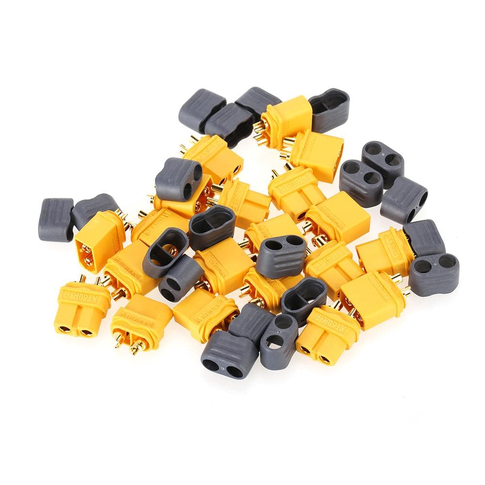 10Pairs AMASS XT60 Plug Connector Male Female Set for FPV Racing Quadcopter yellow