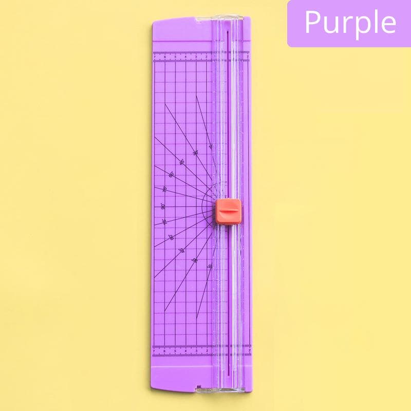 Small Automatic A3/A4 Paper Cutting Machine Paper Cutter Art Trimmer Craft Photo Blades Scrapbook Office Home Stationery purple