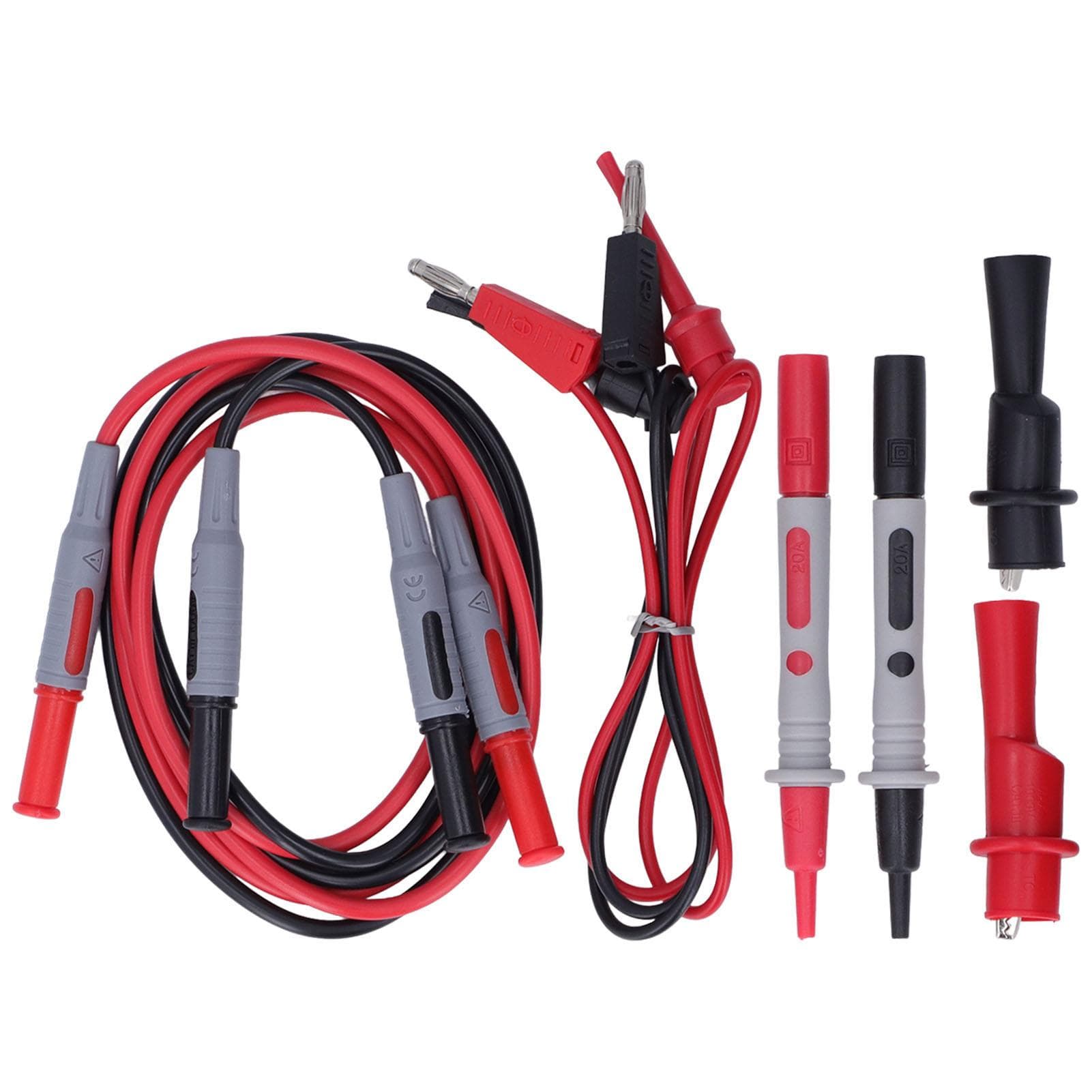 Multimeter Test Kit Connecting s Testing Hooks Crocodile Clips Meter Tips Probes Set