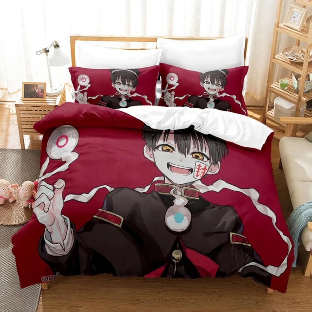 Toilet-bound Hanako-kun Bedding Set Japanese Anime Duvet Cover Set Single Queen Full King Twin Size Boys Teens Duvet Cover 70x133cm 2pcs
