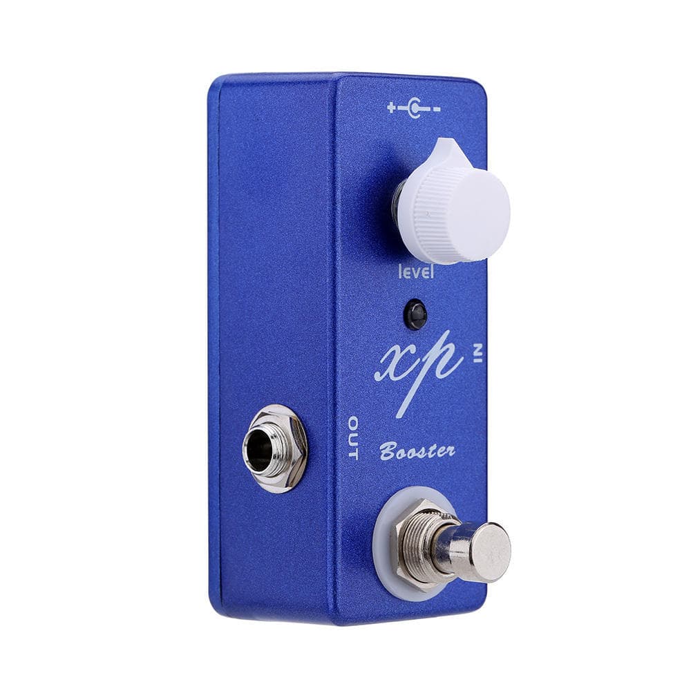 XP Booster Electric Guitar Effect Pedal Mini Single Effect with Clean Boost True Bypass blue
