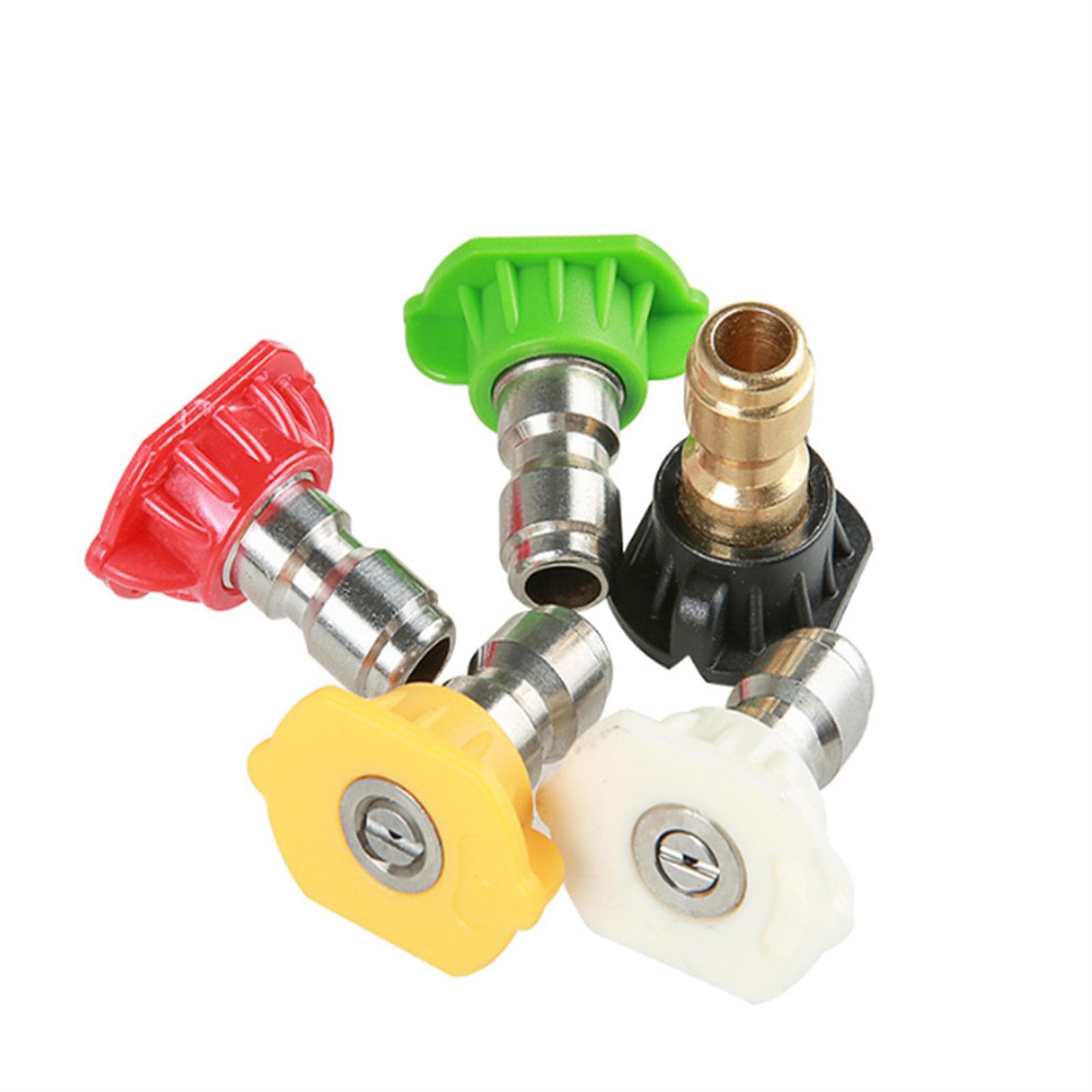 5pcs Spray Nozzles Spray Gun Connectors Nozzle Tips Adapters Kit Universal for High Pressure Washer 5pcs Spray Nozzles