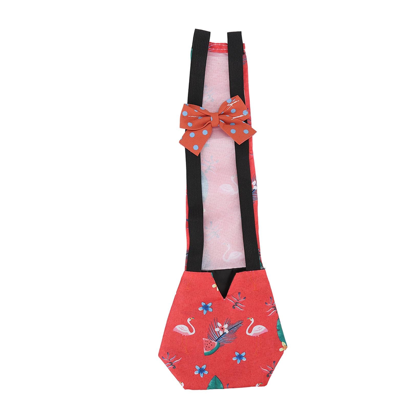 Pet Chicken Diapers Soft Polyester Adjustable Pet Duckling Diapers for Pet Chicken Duck and Goose L L(for 6.5-9kg)