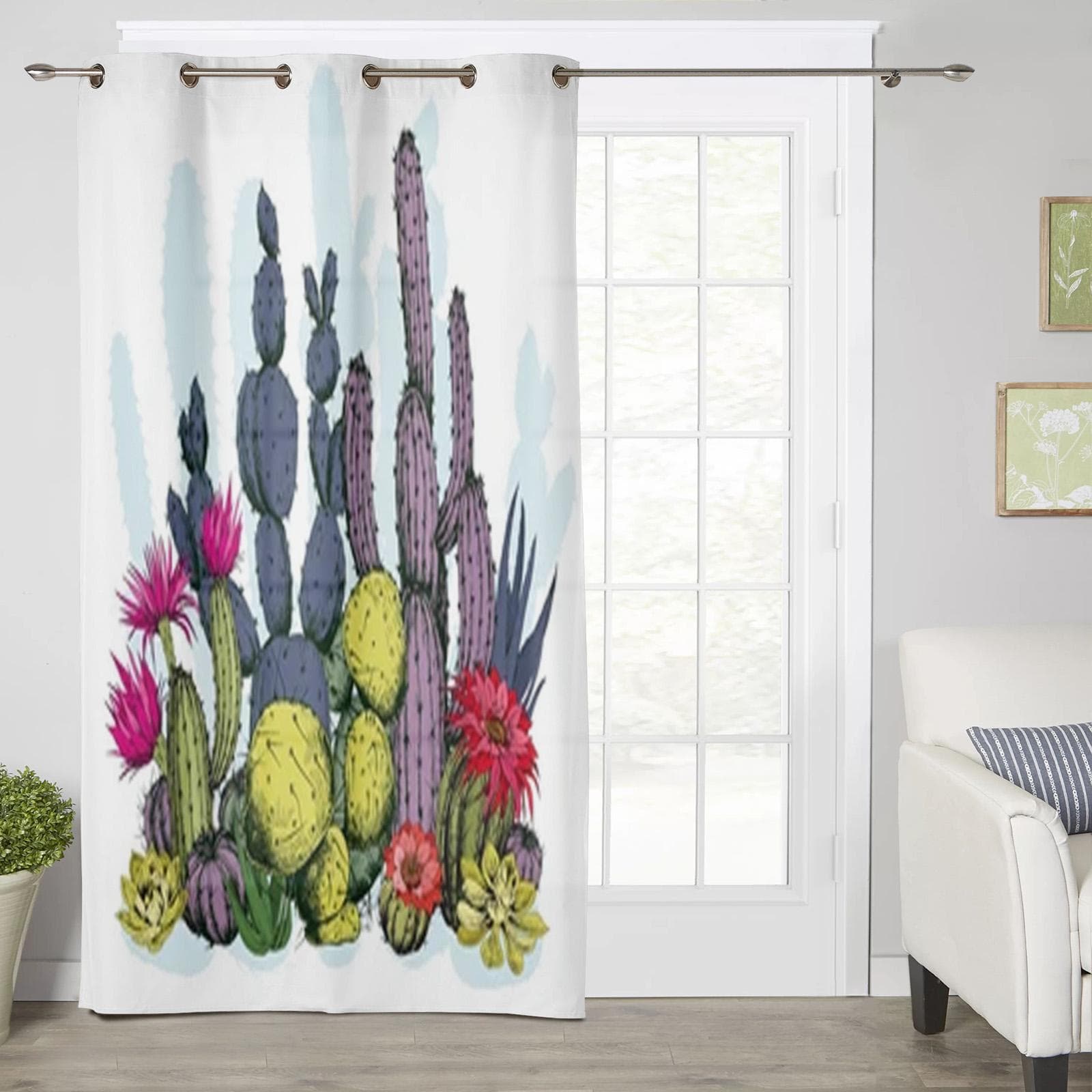 Animals Forest Window Curtains For Living Room Luxury Bedroom Decor Drapes Kitchen Window Treatments Curtains 135W x 60H(cm) x1