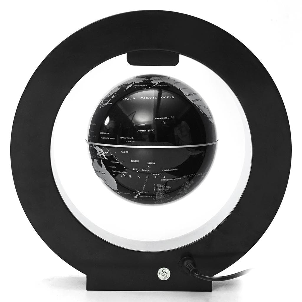 4 Inch O-Shape Automatic Rotate LED Magnetic Levitation Floating Globe World Globe Earth Map Home Office Decor School EducationalOWO Uk