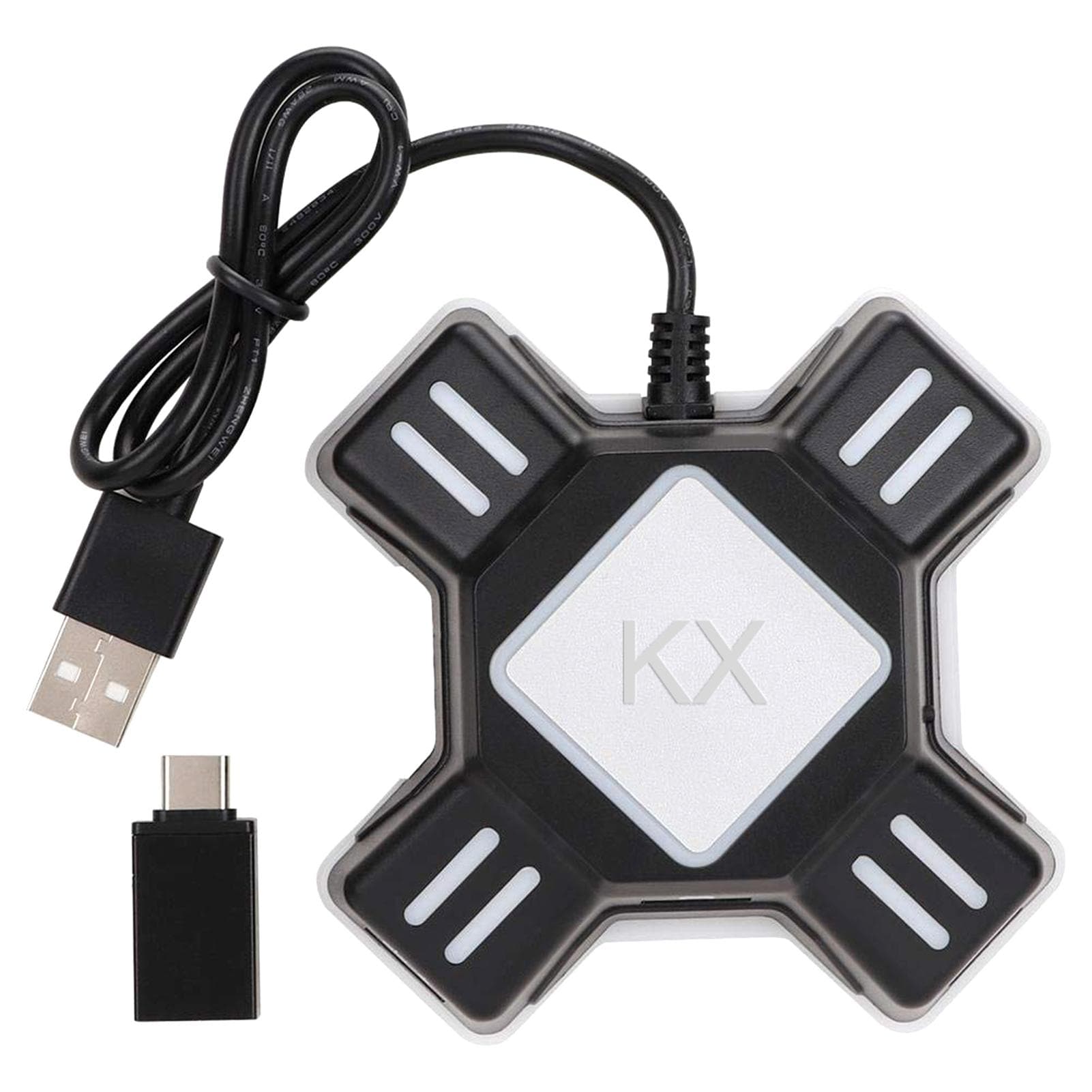Keyboard Mouse Adapter Portable Mouse Keyboard Converter Adapter Replacement for black
