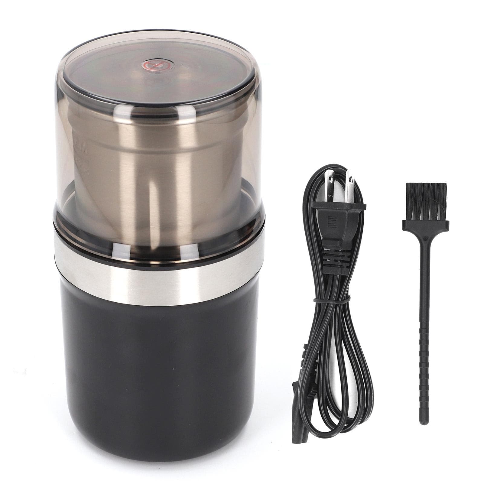 Electric Coffee Grinder SUS304 Blade 1 Key Work Coffee Bean Grinder for Kitchen Shop 100g Capacity L(for 6.5-9kg)