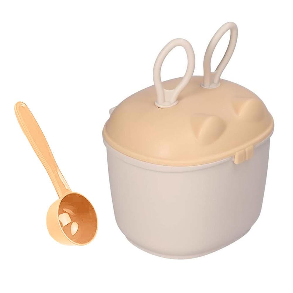150ml Baby Formula Dispenser Travel Baby Milk Powder Container with Scoop Leveller Carry Handles yellow