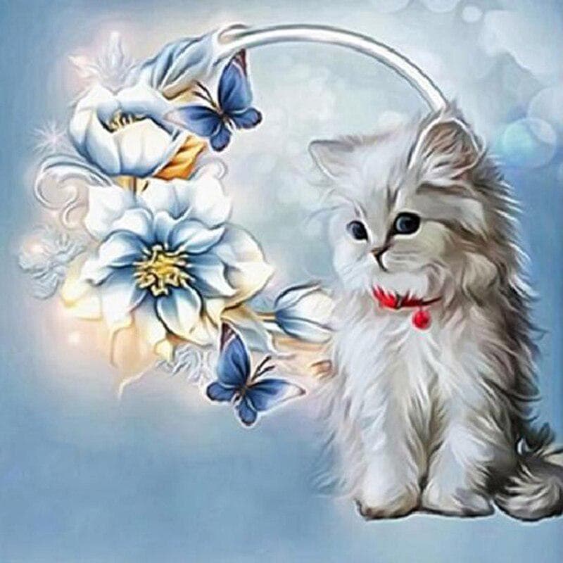 Diy 5D Diamond Embroidery Embroidery Handicrafts Diamond Embroidery Mosaic Cat Gift Painting Diamond 30x30CM