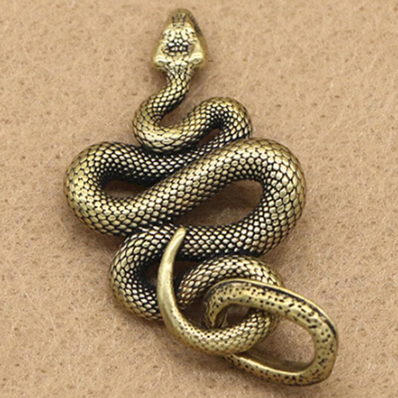 1PC Portable Key Chain Outdoor Small Accessories Car Hanging General Brass Snake Key Ring Boa