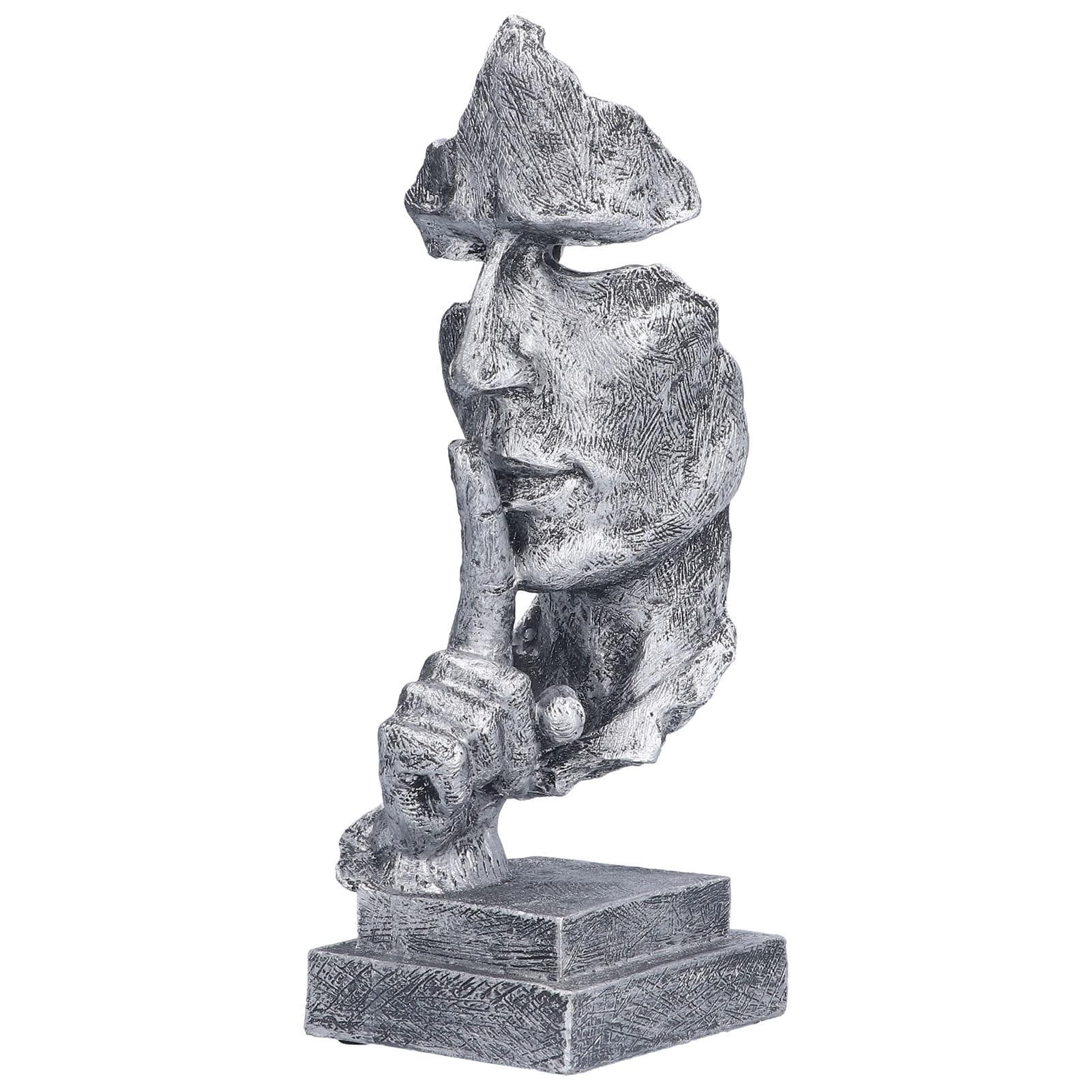 Keep Silence Statue Interesting Unique Appearance Fine Workmanship Vivid Beautiful Thinker Statue