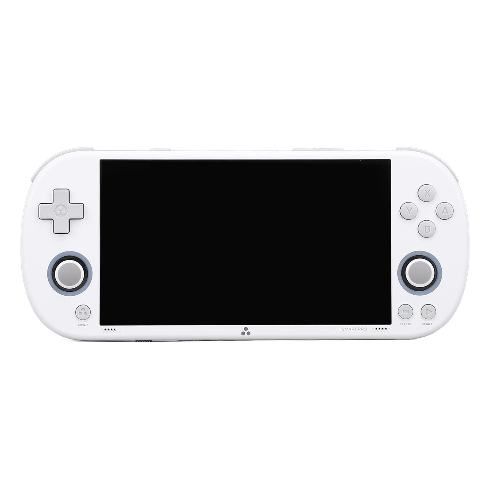 Handheld Game Console 4.96 Inch IPS Screen 9000+ Games Built in 64G Memory Card A133P Processor white
