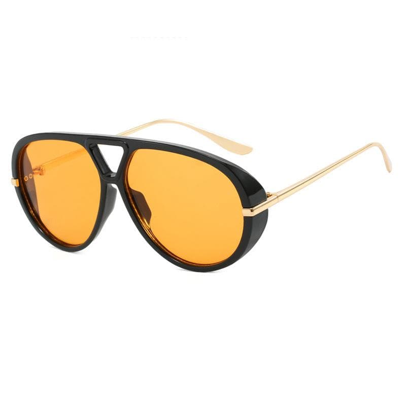 Large Frame Slimming Sunglasses UV400 Shades Fashion Street Photography Concave Style Tourist Resort Eyewear