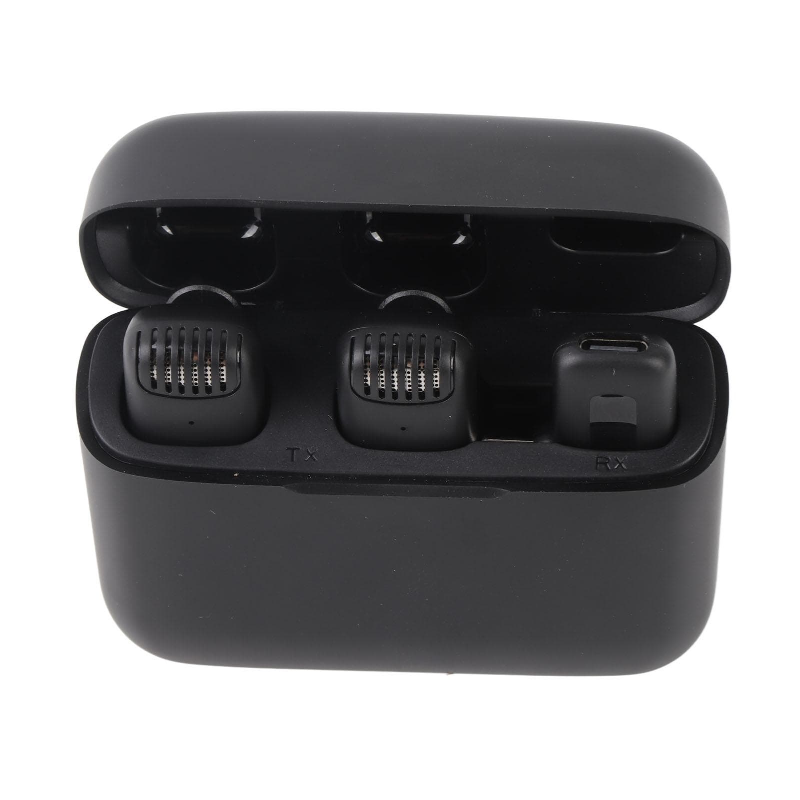 Wireless Lavalier Microphone Clear Sound Type C Ports Lapel Mic with Charging Case for Outdoor