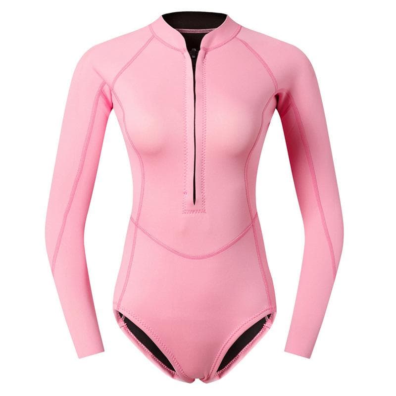 2Mm Wetsuit Women'S Wetsuit One-Piece Swimsuit Surfing Snorkeling Deep Diving Sun Protection Jellyfish Suit Bikini Outdoor M