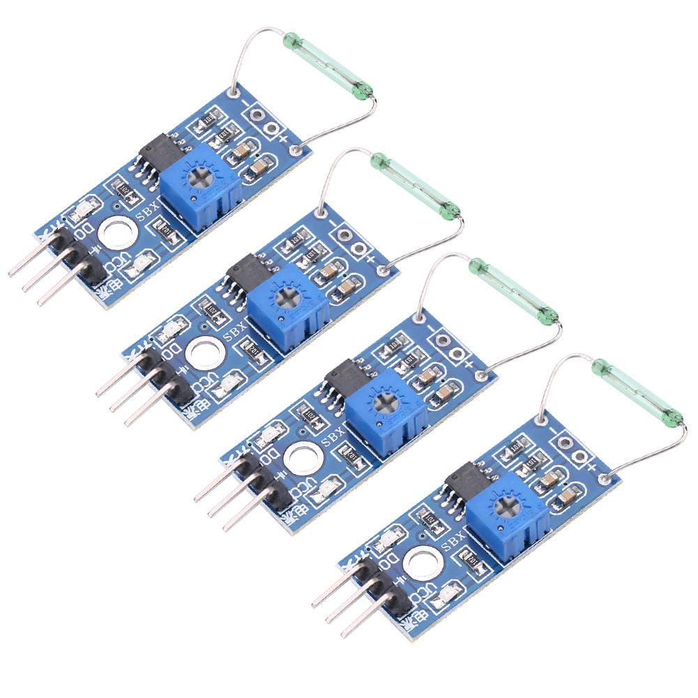 4 pcsset Reed Sensor Magnetic Switch Module Diy Kit Normally Open