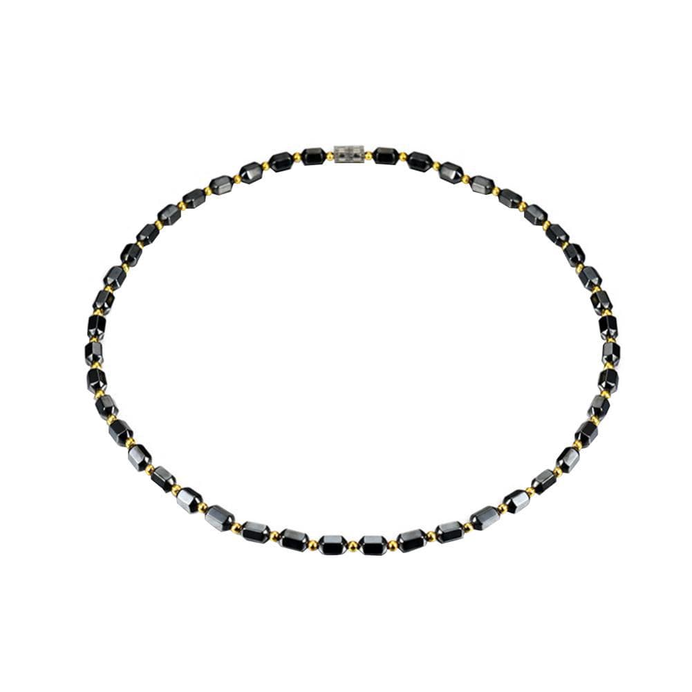 Fashionable Magnetic Therapy Hematite Necklace Jewelry Delicate Accessory for Women Men