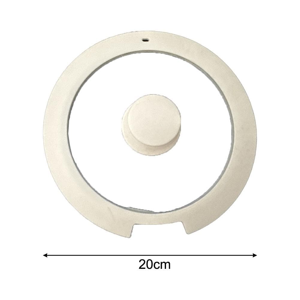 Sleek Black White Silicone Lids Available in Size Range of 18cm to 26cm