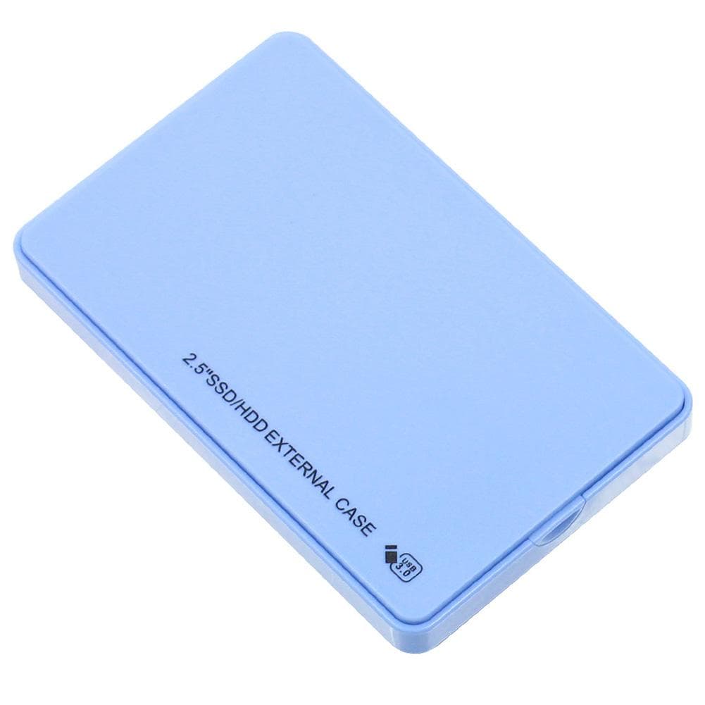 2.5 inch USB3.0 Hard Disk Box Enclosure 5Gbps SATA HDD SSD Mobile External Case for Notebook blue