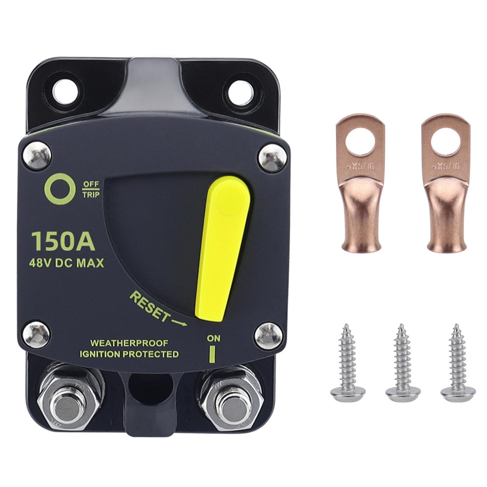 300A Marine Circuit Breaker 12V48V Boat Circuit Breaker Reset Manually Waterproof Protection for
