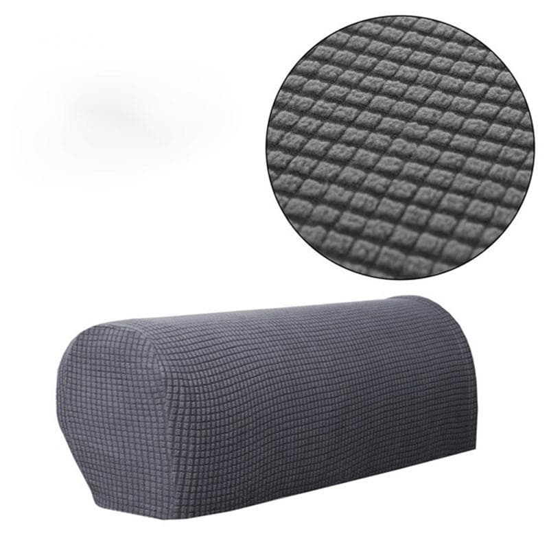 Covers Armrest Stretch Sofa Couch Removable Arm Chair 1Pair Protector Armchair 55x15x25cm gray