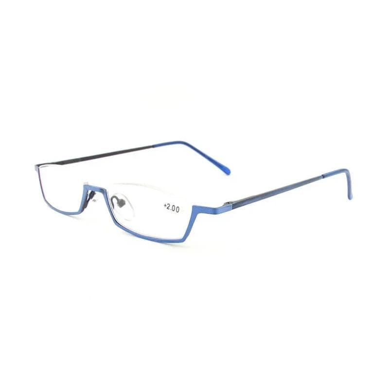 Small Half Frame Reading Glasses Women Spring Hinges Frame Prescription Glasses Alloy Oculos 2.5